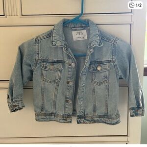 Zara Light Blue Kids Denim Jacket